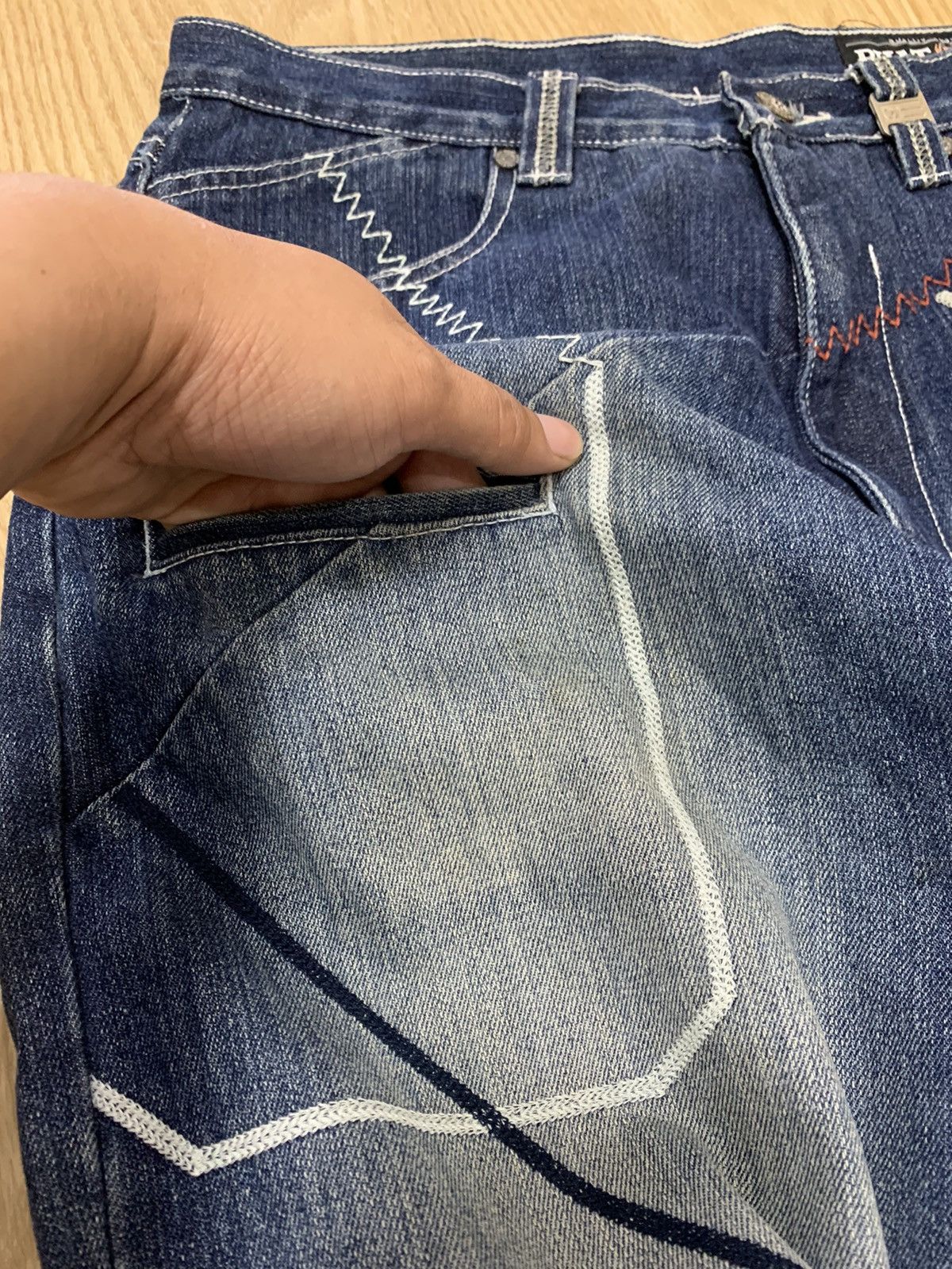 Phat Farm × Vintage Phat Farm Baggy Denim Pants Size US 32 / EU 48 - 7 Thumbnail