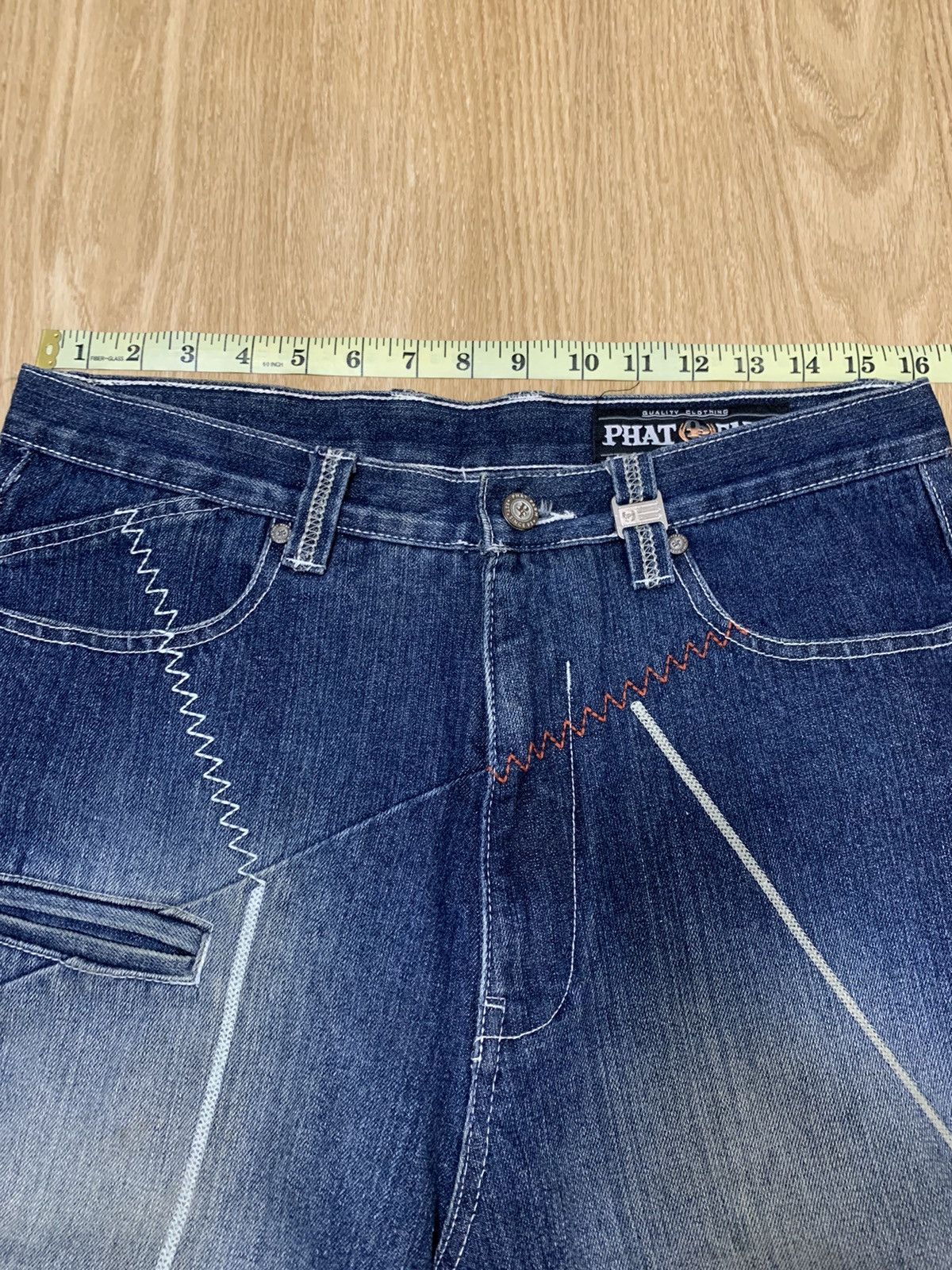 Phat Farm × Vintage Phat Farm Baggy Denim Pants Size US 32 / EU 48 - 8 Thumbnail