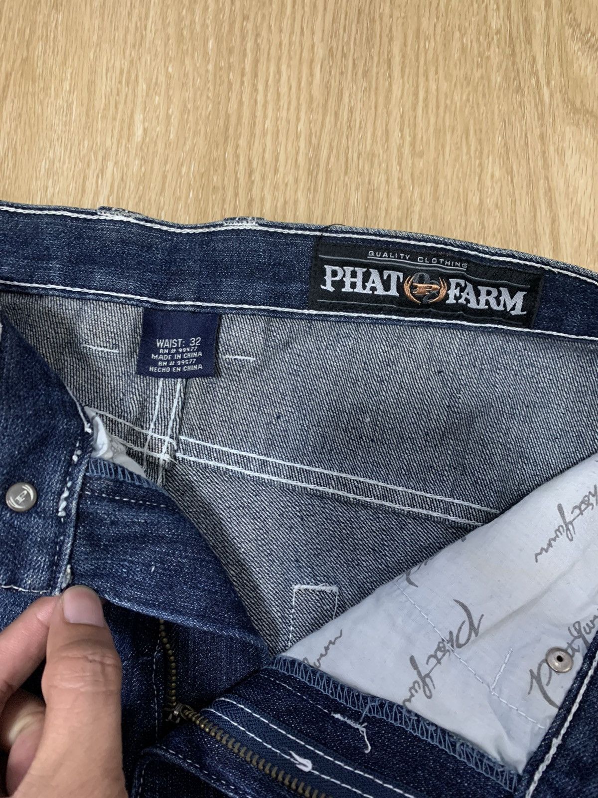 Phat Farm × Vintage Phat Farm Baggy Denim Pants Size US 32 / EU 48 - 4 Thumbnail