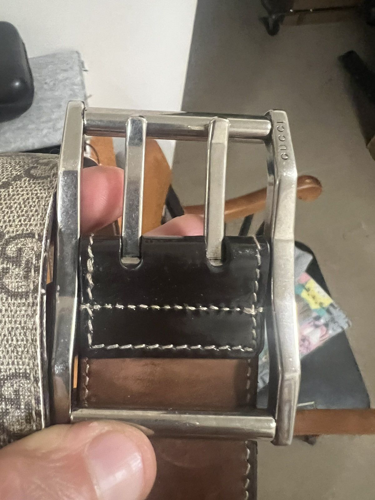 Gucci Gucci GG Love Gucci belt Size ONE SIZE - 5 Thumbnail