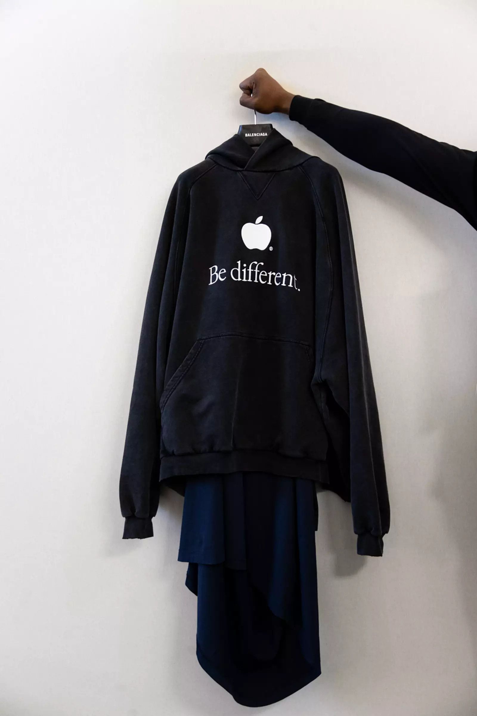 Balenciaga UNRELEASED Runway Be Different Apple 2-piece Hoodie 