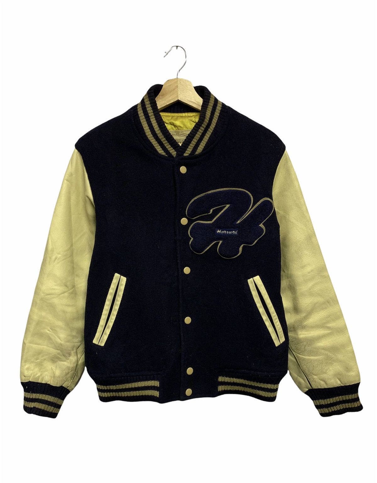 🔥HARVARD VARSITY JACKETS WOOL/LEATHER SLEEVES