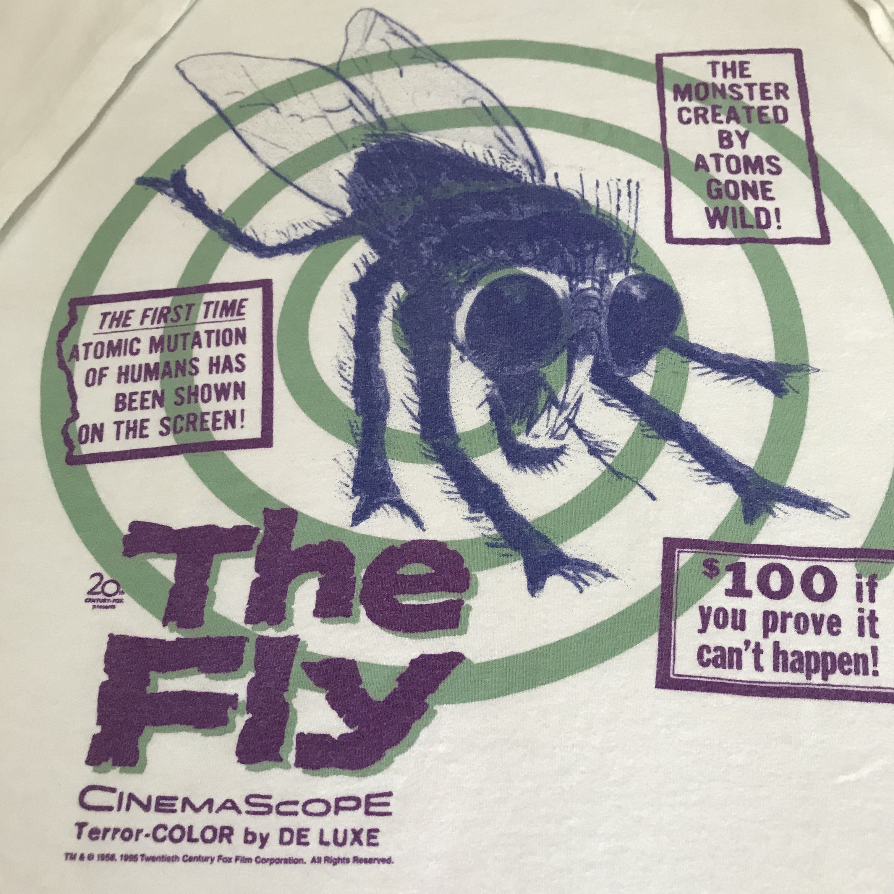 Expert Horror × Vintage Vintage 90s 1995 The Fly horror movie Promo Tee XL Size US XL / EU 56 / 4 - 3 Thumbnail