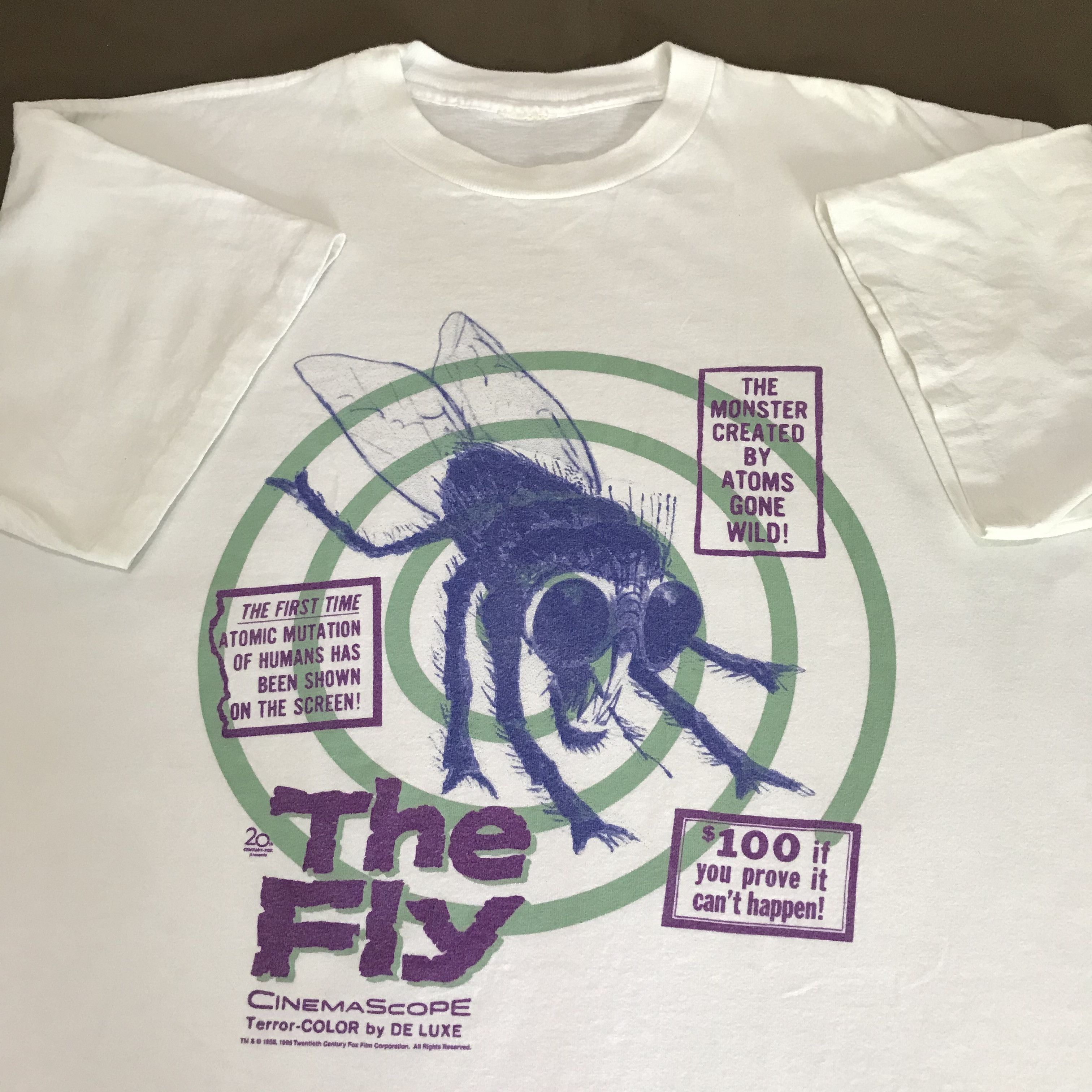 Expert Horror × Vintage Vintage 90s 1995 The Fly horror movie Promo Tee XL Size US XL / EU 56 / 4 - 1 Thumbnail