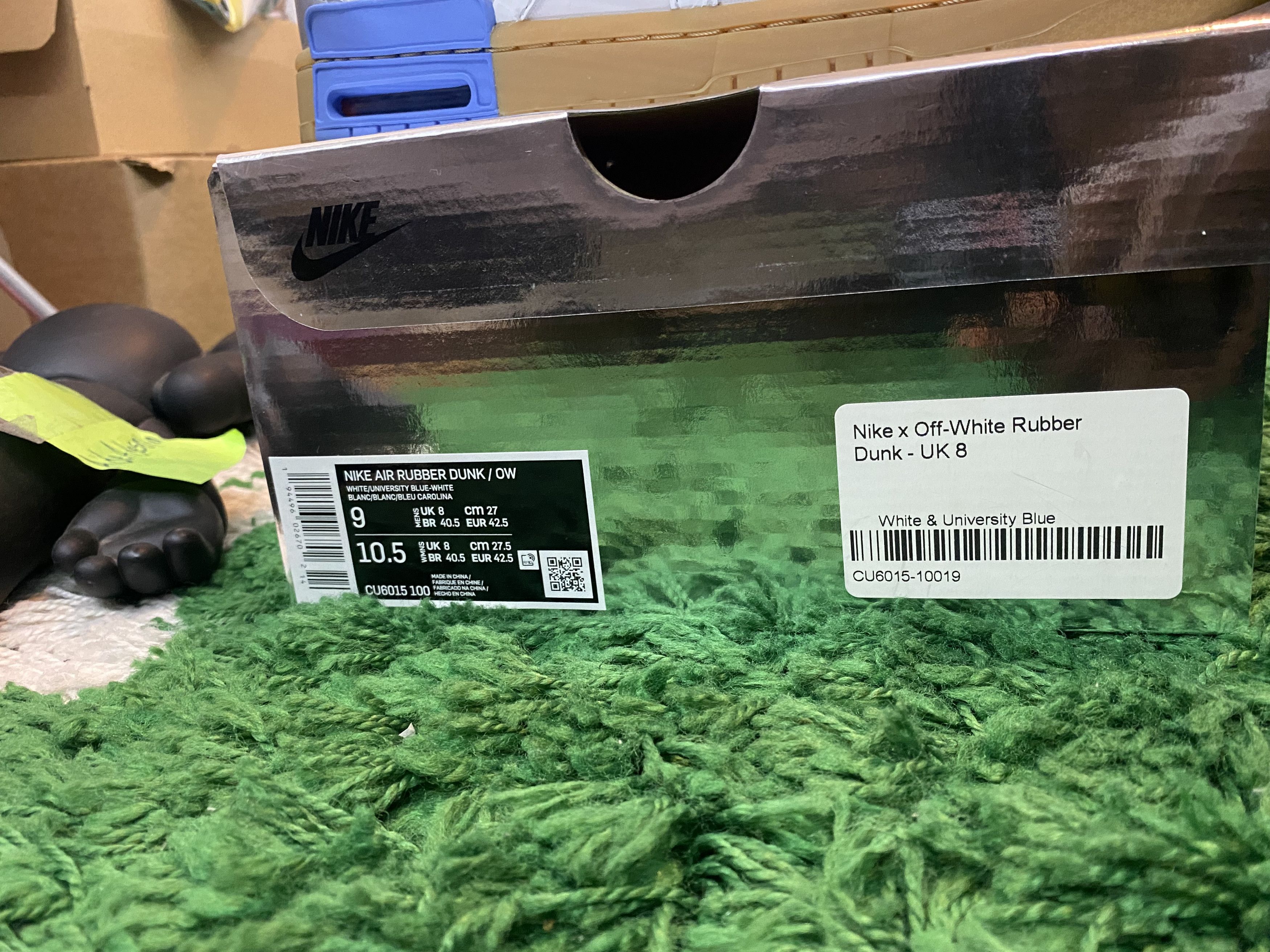 Nike × Off-White Rubber Dunk - UNC Size US 9 / EU 42 - 9 Thumbnail