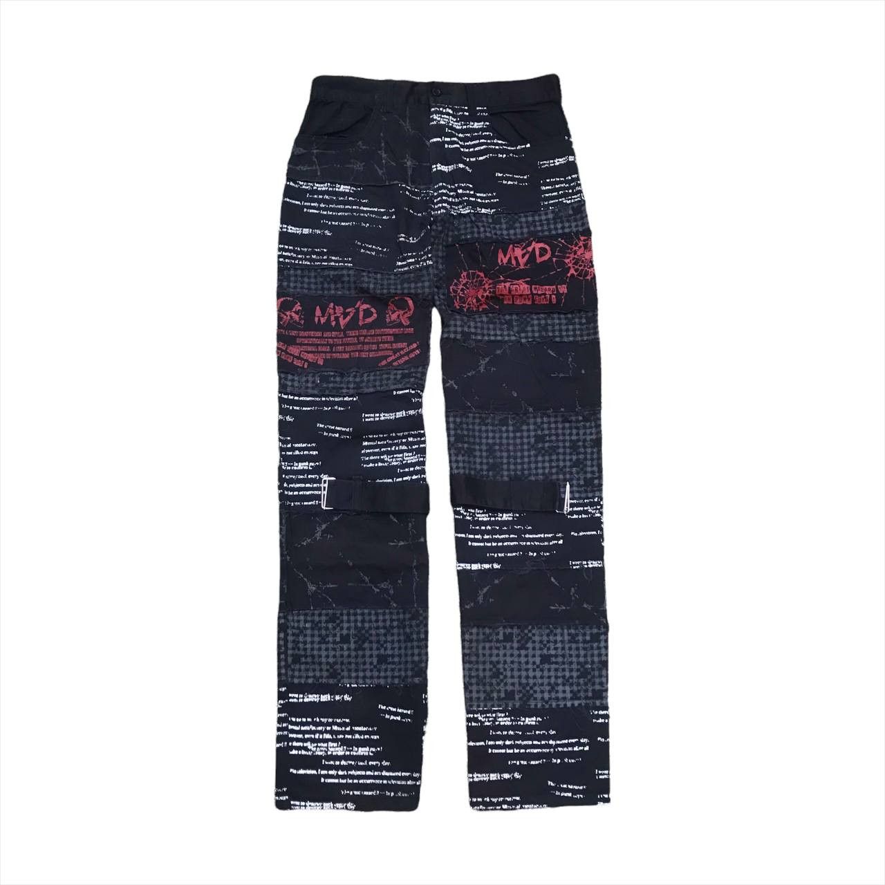 image of 14Th Addiction x Kmrii Mad Punk Seditionaries Hagi Bondage Pants in Black, Men's (Size 31)