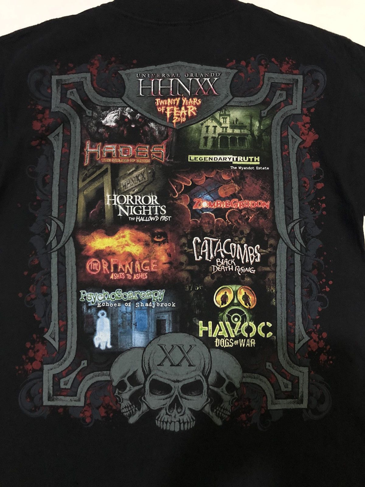 HALLOWEEN HORROR NIGHTS SHIRT WITH OVER PRINTS