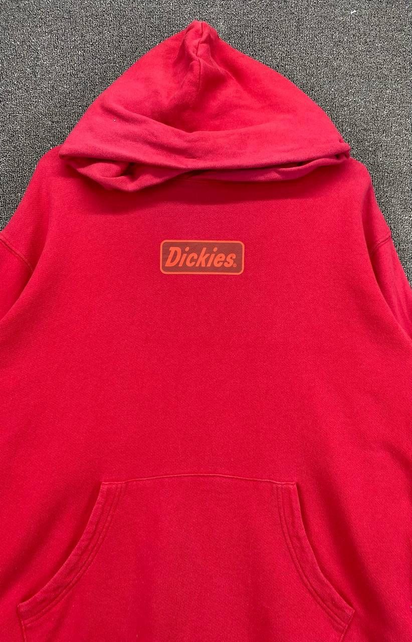 Dickies Vintage Dickies Spellout Hoodie Red Sweatshirt Size US XL / EU 56 / 4 - 5 Thumbnail