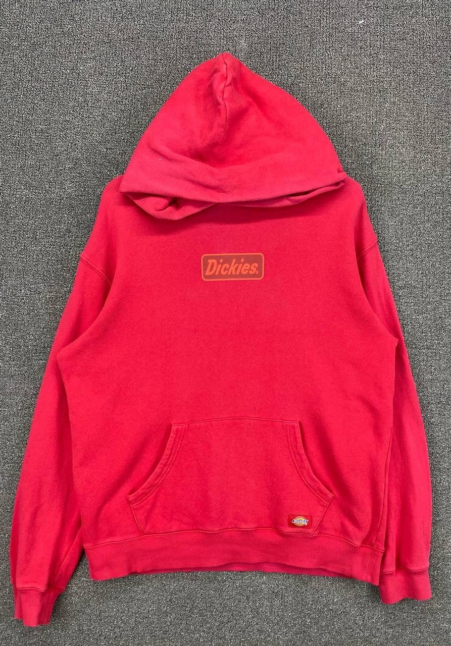 Dickies Vintage Dickies Spellout Hoodie Red Sweatshirt Size US XL / EU 56 / 4 - 1 Thumbnail