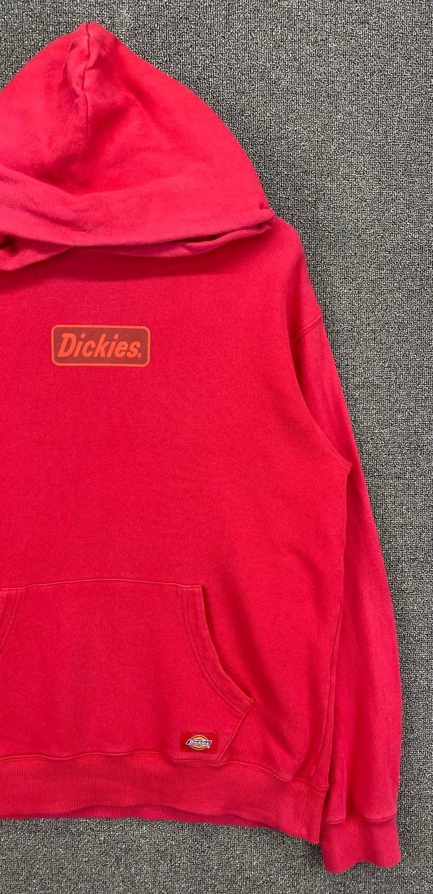 Dickies Vintage Dickies Spellout Hoodie Red Sweatshirt Size US XL / EU 56 / 4 - 4 Thumbnail