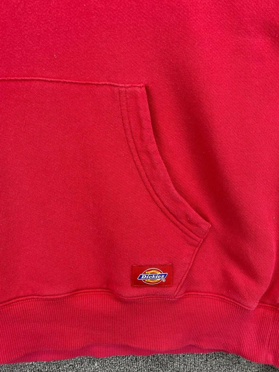 Dickies Vintage Dickies Spellout Hoodie Red Sweatshirt Size US XL / EU 56 / 4 - 9 Thumbnail