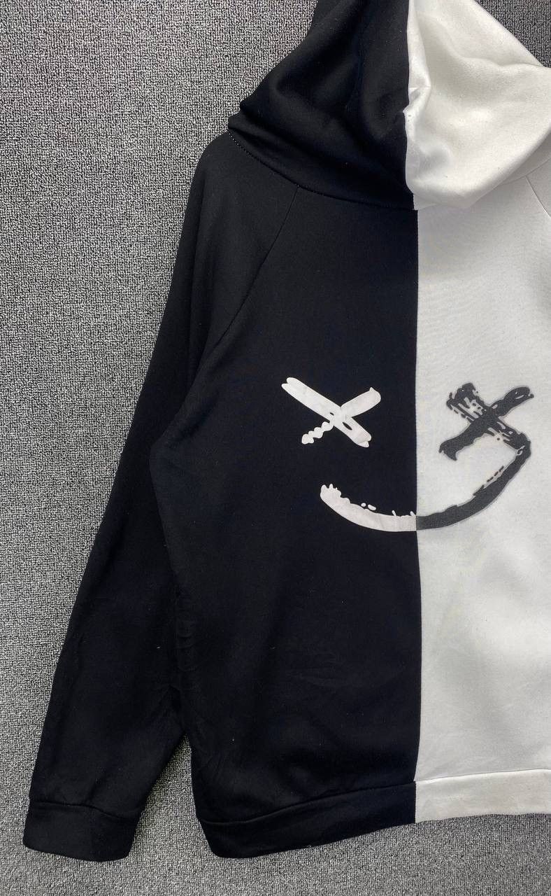 Japanese Brand Vintage Fake Smiley 2 Tones Hoodie Sweatshirt Size US XL / EU 56 / 4 - 3 Thumbnail