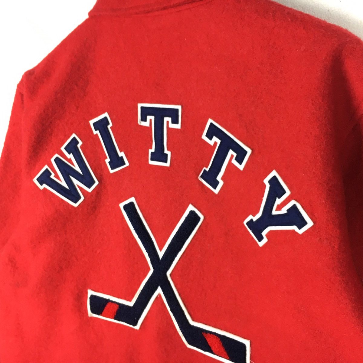 NHL × Vintage Vintage WITTY Jacket Wool Hockey Ice Streetwear Size US L / EU 52-54 / 3 - 5 Thumbnail