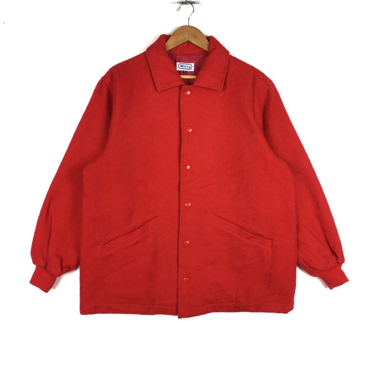 NHL × Vintage Vintage WITTY Jacket Wool Hockey Ice Streetwear Size US L / EU 52-54 / 3 - 2 Thumbnail