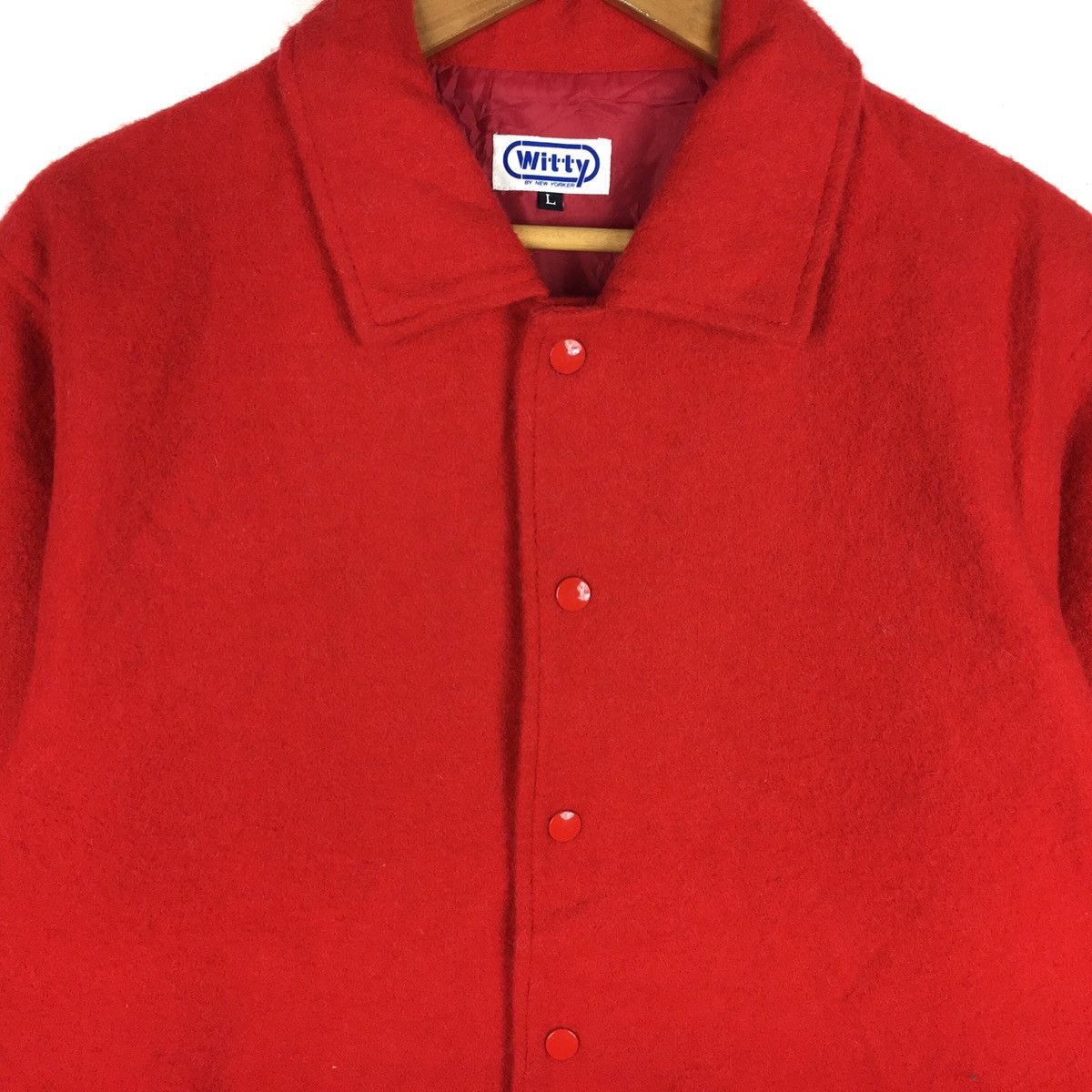 NHL × Vintage Vintage WITTY Jacket Wool Hockey Ice Streetwear Size US L / EU 52-54 / 3 - 3 Thumbnail