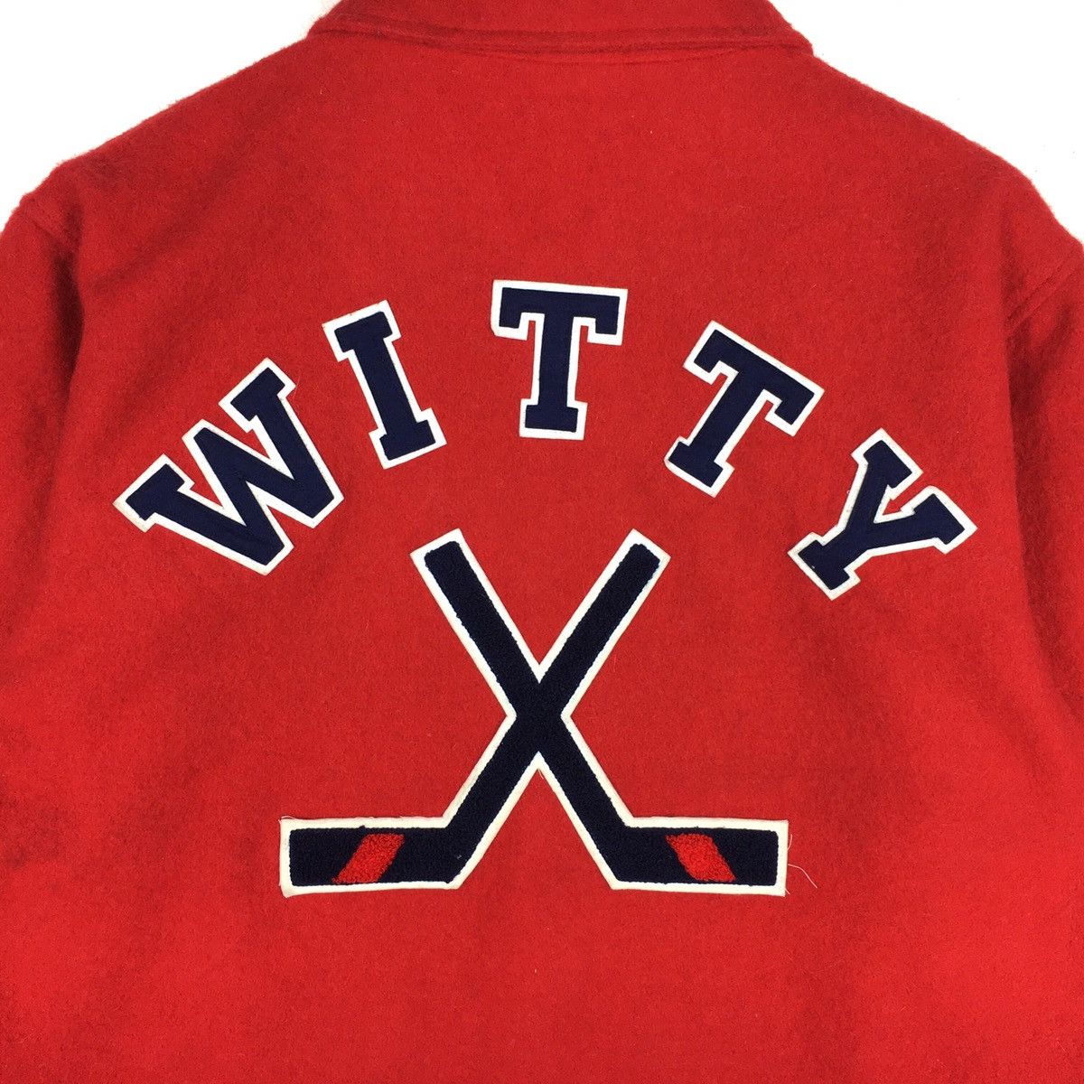 NHL × Vintage Vintage WITTY Jacket Wool Hockey Ice Streetwear Size US L / EU 52-54 / 3 - 4 Thumbnail