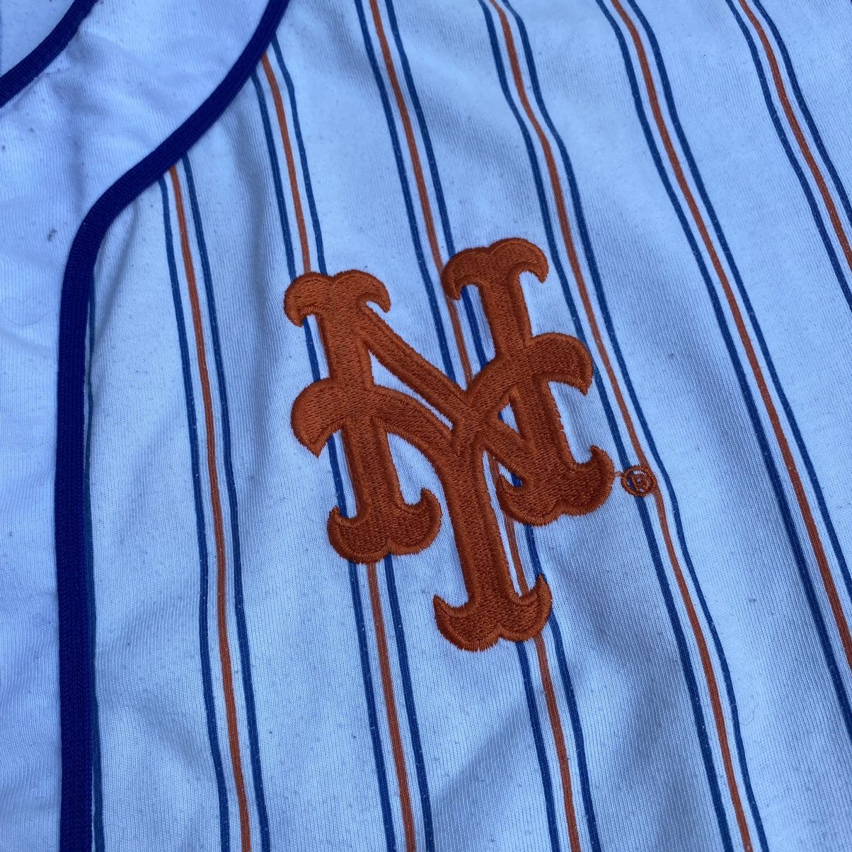 MLB Vintage New York Mets Jersey Size US L / EU 52-54 / 3 - 3 Thumbnail