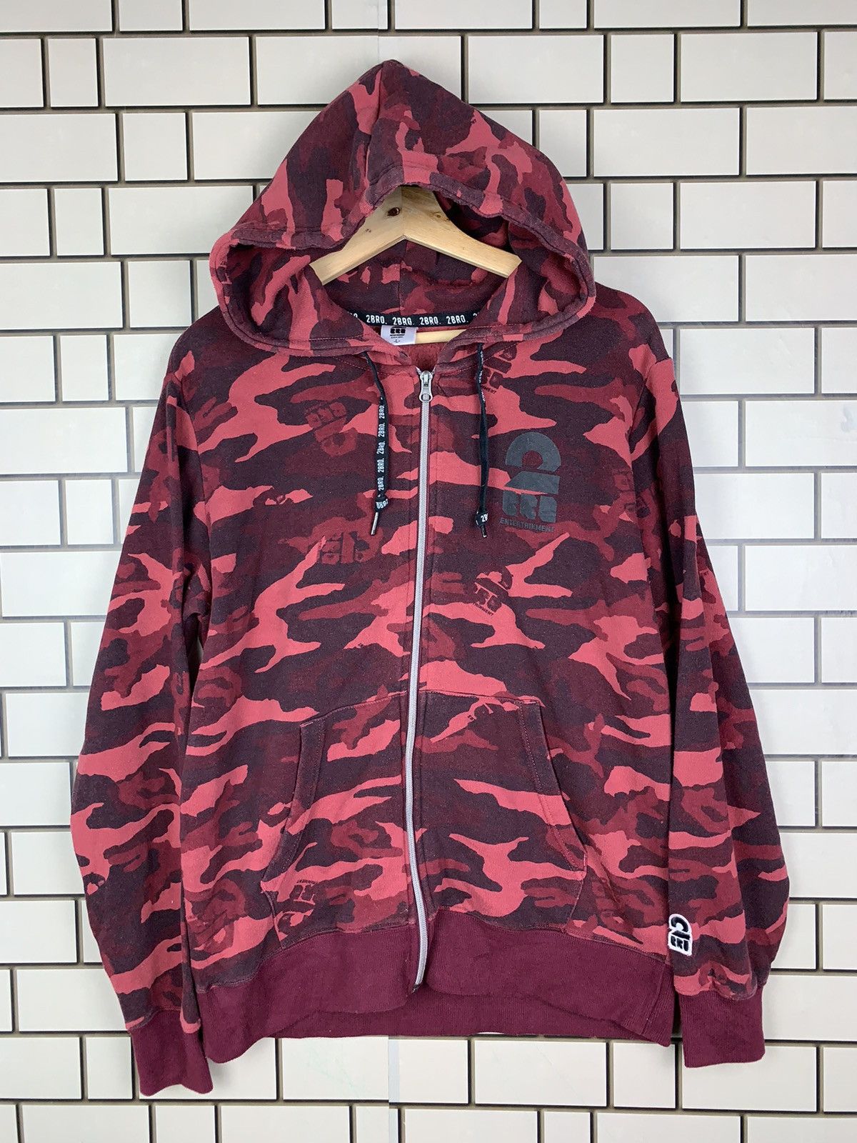 Japanese Brand Japanese Brand 2BRO Entertainment Camo Hoodie Jacket Size US L / EU 52-54 / 3 - 2 Thumbnail