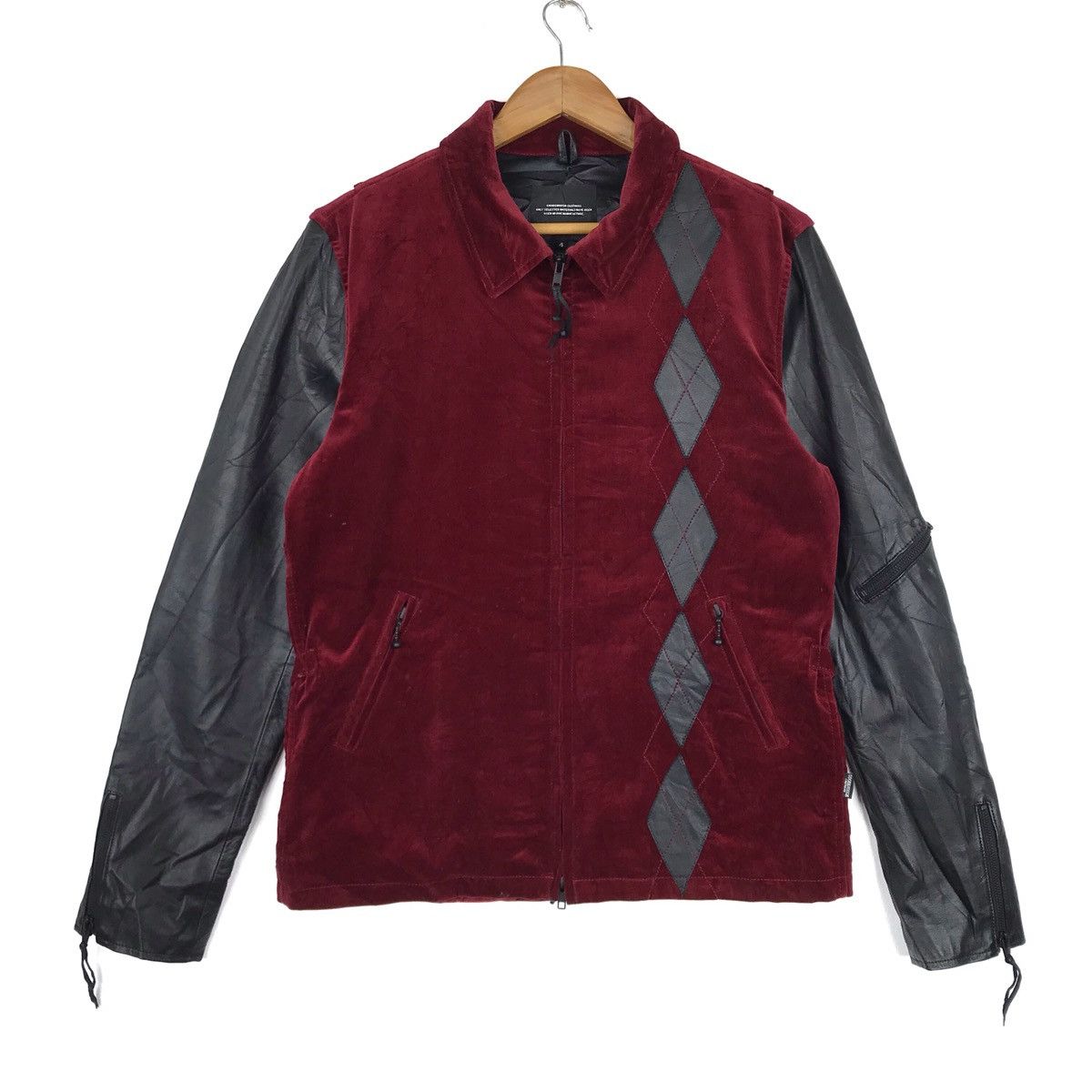 Goodenough GDEH Goodenough Jacket Velvet Leather Argyle