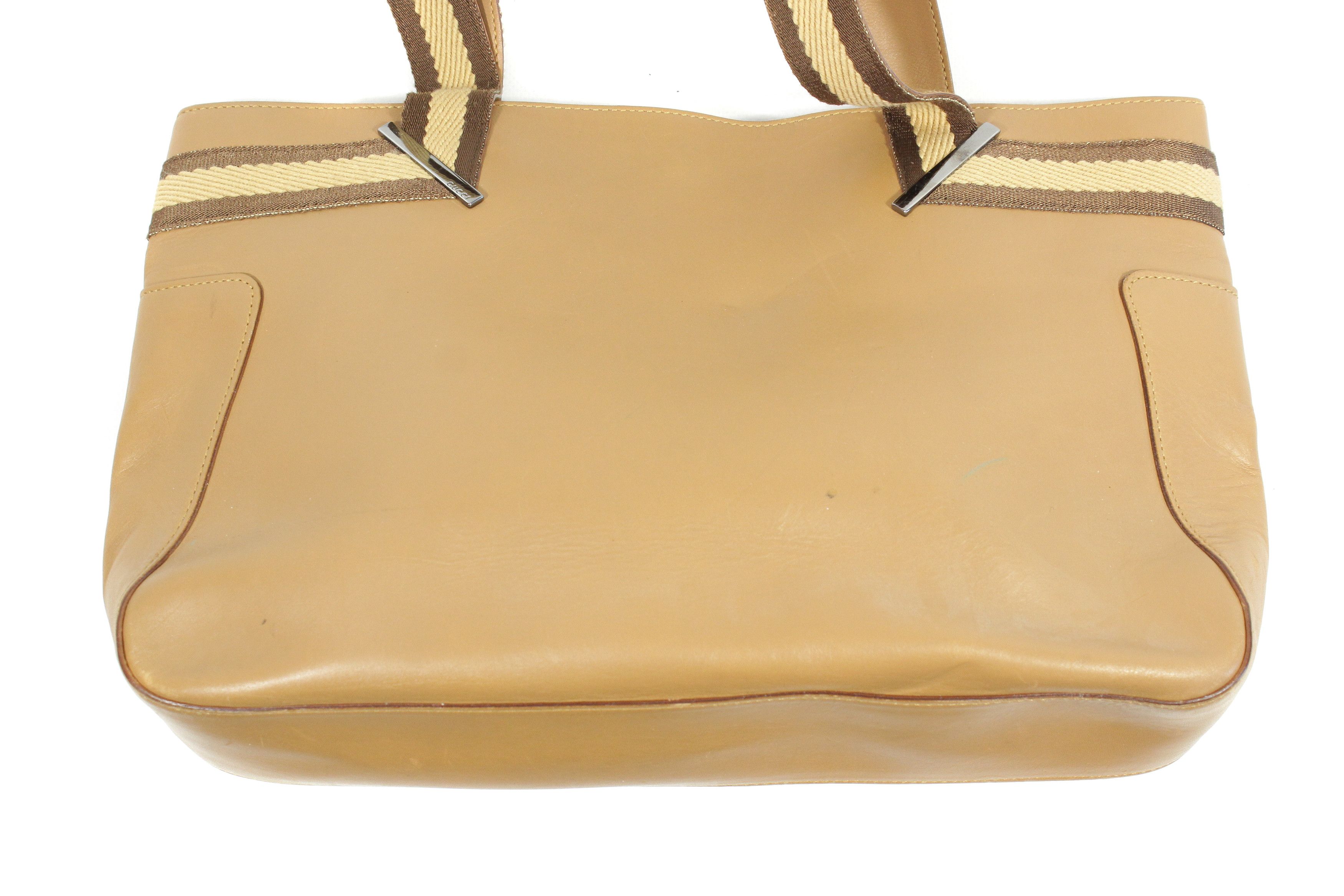 Gucci Logo Leather Handle Bag Vintage Size ONE SIZE - 2 Thumbnail