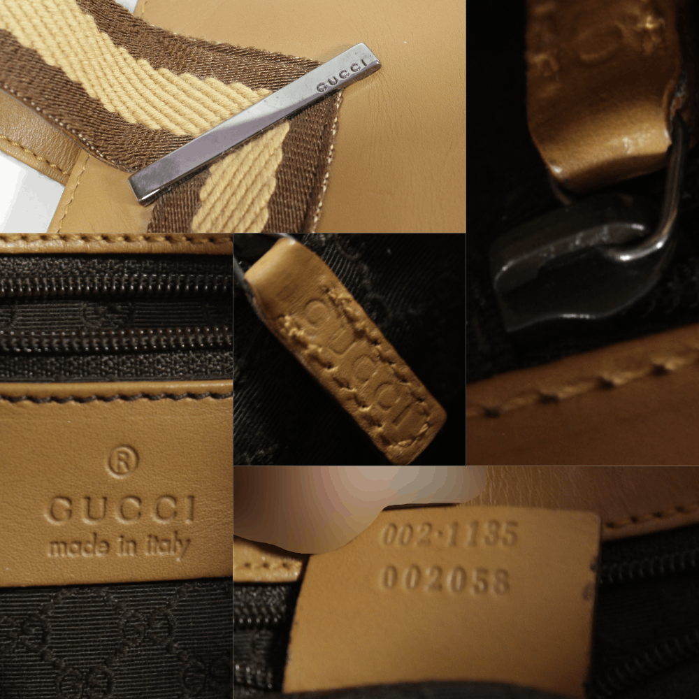 Gucci Logo Leather Handle Bag Vintage Size ONE SIZE - 11 Thumbnail