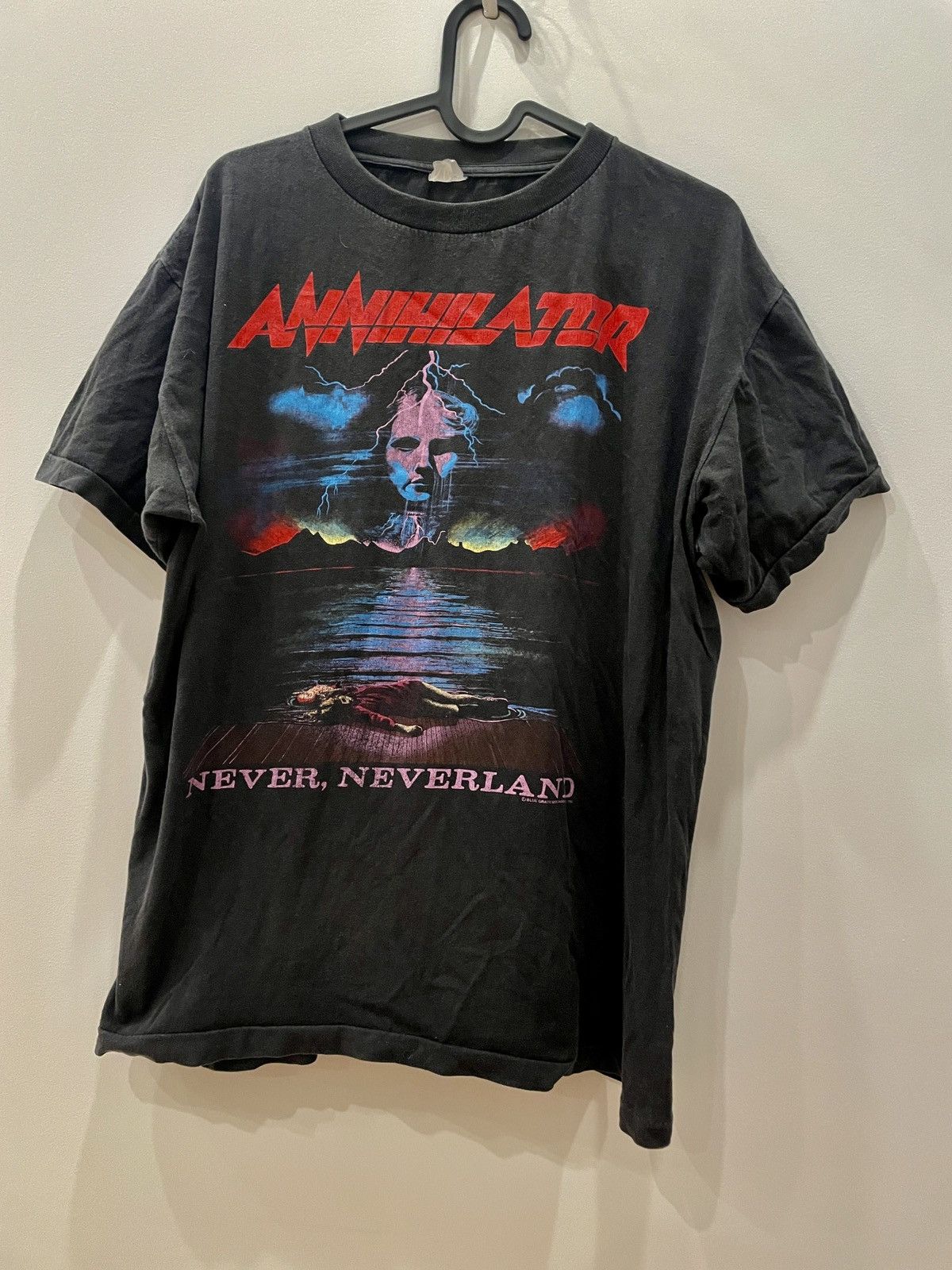 Vintage Annihilator Never Neverland vintage 1990 tee t-shirt | Grailed