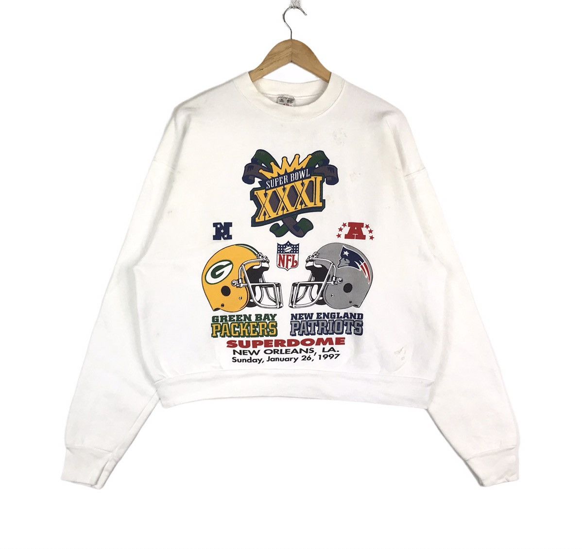 NFL Rare Vintage 90s NFL Green Bay Packers Superdome Sweatshirt Size US XL / EU 56 / 4 - 1 Thumbnail