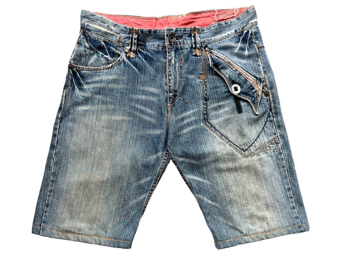 Rare Tough Jeansmith Japan Distressed Baggy Jorts Jeans