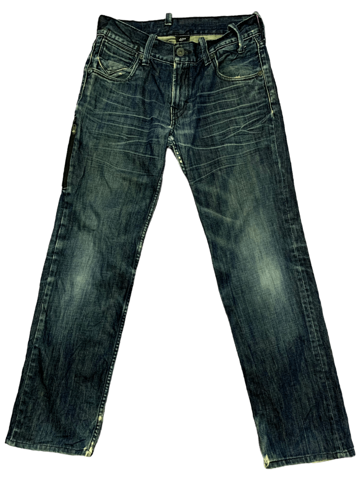 Levi's Vintage Levis 504 Mud Wash Zipper Cargo Distressed Jeans Size US 30 / EU 46 - 1 Thumbnail