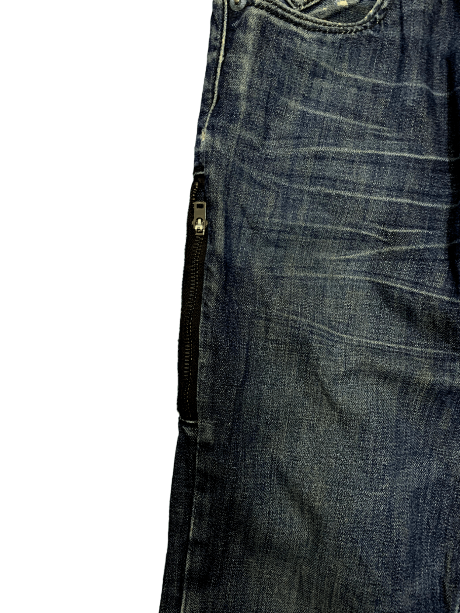 Levi's Vintage Levis 504 Mud Wash Zipper Cargo Distressed Jeans Size US 30 / EU 46 - 9 Thumbnail
