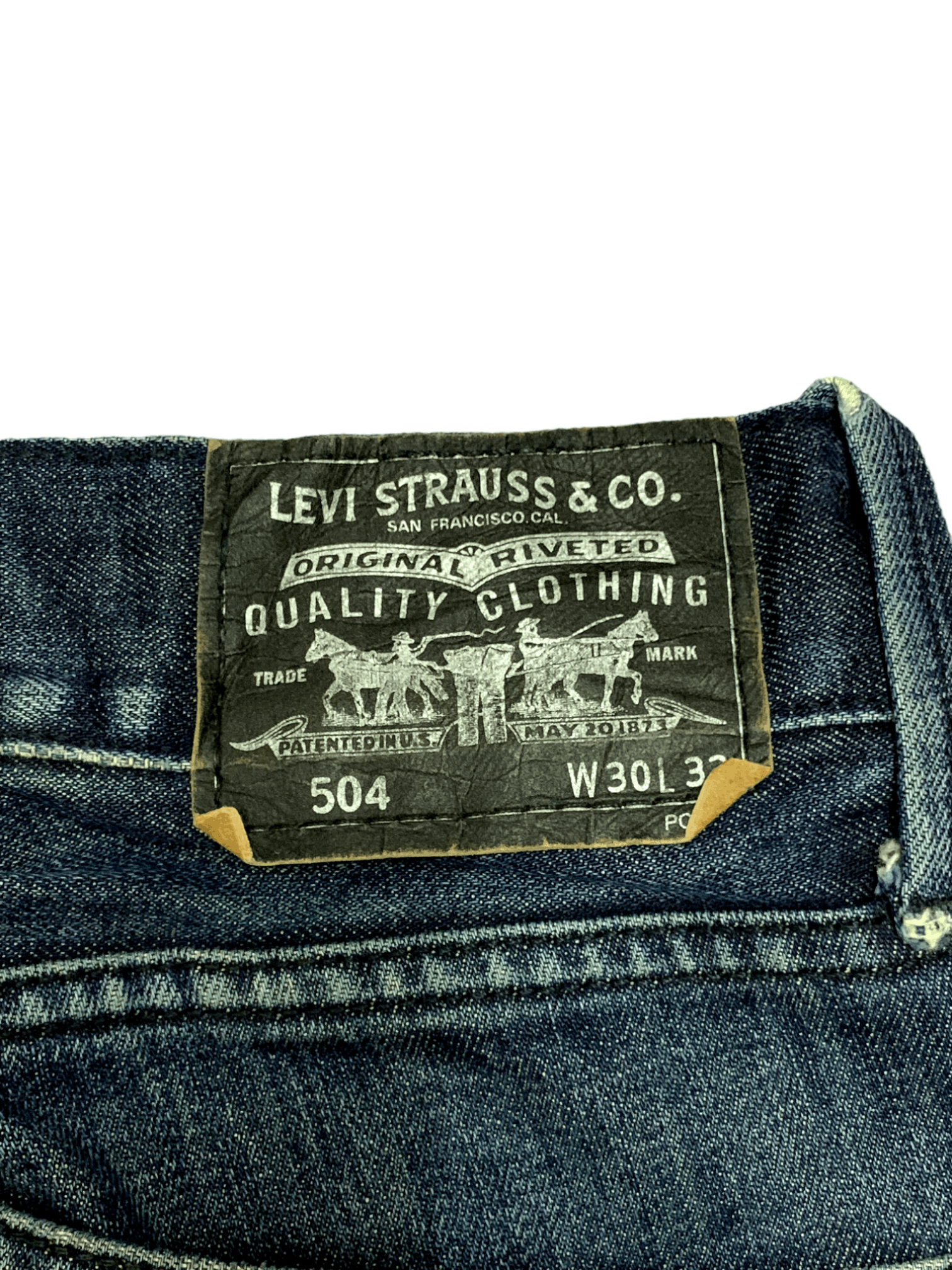 Levi's Vintage Levis 504 Mud Wash Zipper Cargo Distressed Jeans Size US 30 / EU 46 - 11 Thumbnail