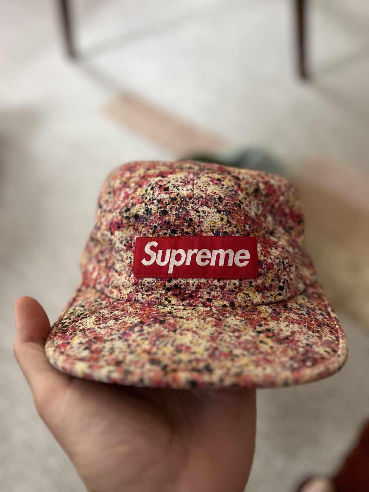 Supreme Black Liberty Paisley Camp Cap (SS14)