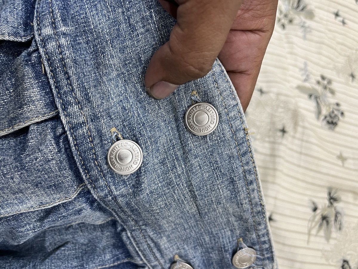 Japanese Brand (Kkkk). VINTAGE UPPER FREAK PLEATED DENIM SKIRTS Size 29" - 7 Thumbnail
