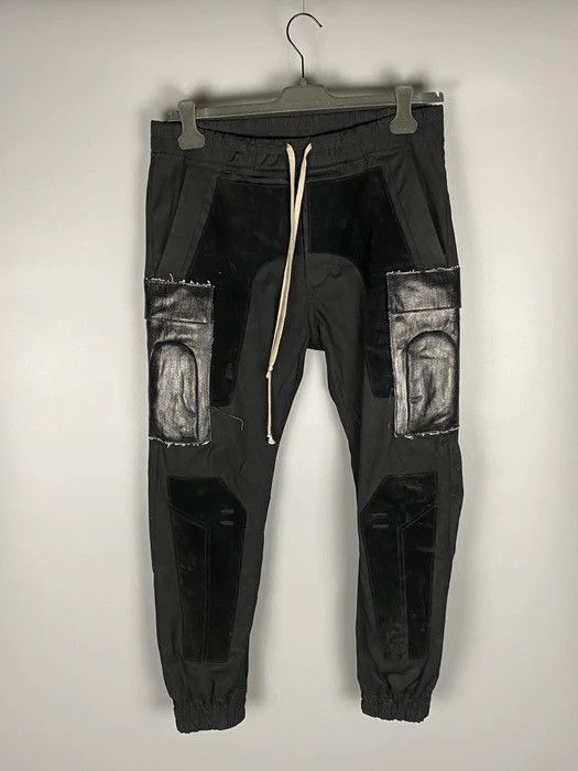 Rick Owens FW19 ‘LARRY’ Runway Black/Black Suede Patch Cargojoggers Size US 36 / EU 52 - 1 Thumbnail