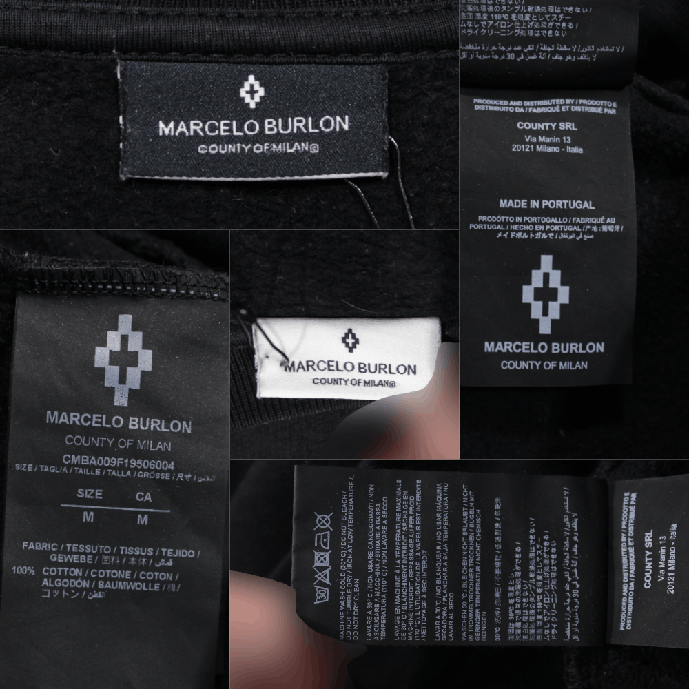 Marcelo Burlon Logo Printed Sweatshirt Size US M / EU 48-50 / 2 - 7 Thumbnail