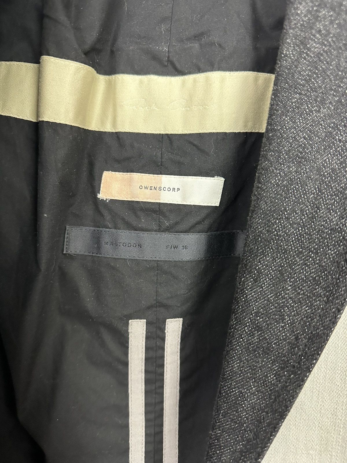 Rick Owens FW16 ‘MASTODON’ Bleach Vomit Moreau Coat Size US L / EU 52-54 / 3 - 6 Thumbnail