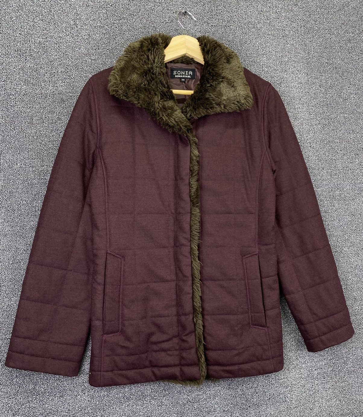 Sonia Rykiel Vintage Sonia Rykiel Faux Fur Quilted Jacket Size S / US 4 / IT 40 - 2 Thumbnail