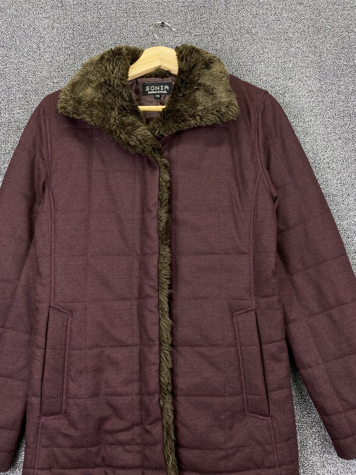 Sonia Rykiel Vintage Sonia Rykiel Faux Fur Quilted Jacket Size S / US 4 / IT 40 - 3 Thumbnail