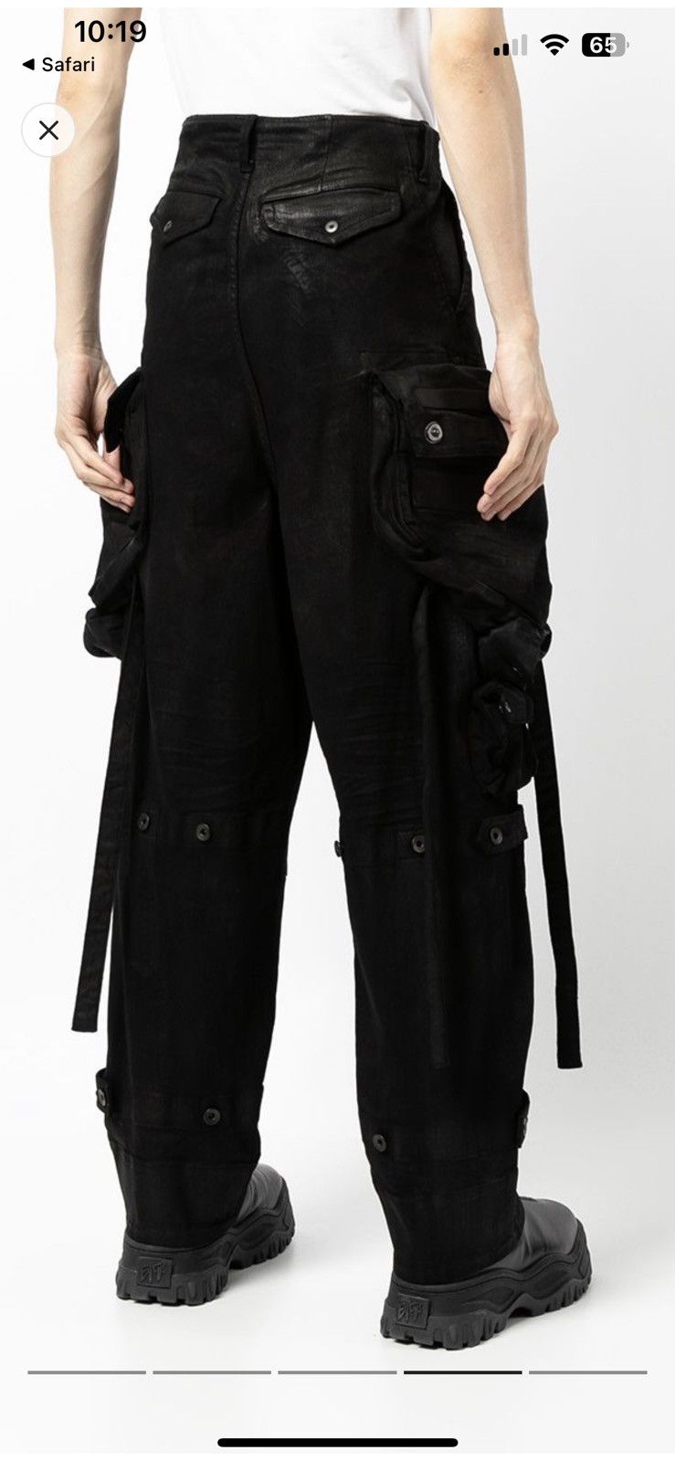 Julius Julius Gas Mask Cargos Waxed Denim Permanent Size US 34 / EU 50 - 12 Thumbnail