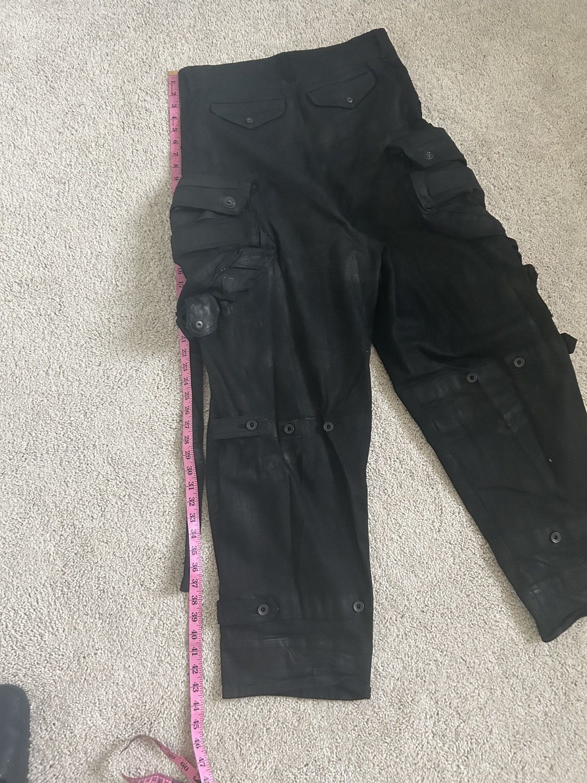 Julius Julius Gas Mask Cargos Waxed Denim Permanent Size US 34 / EU 50 - 8 Thumbnail