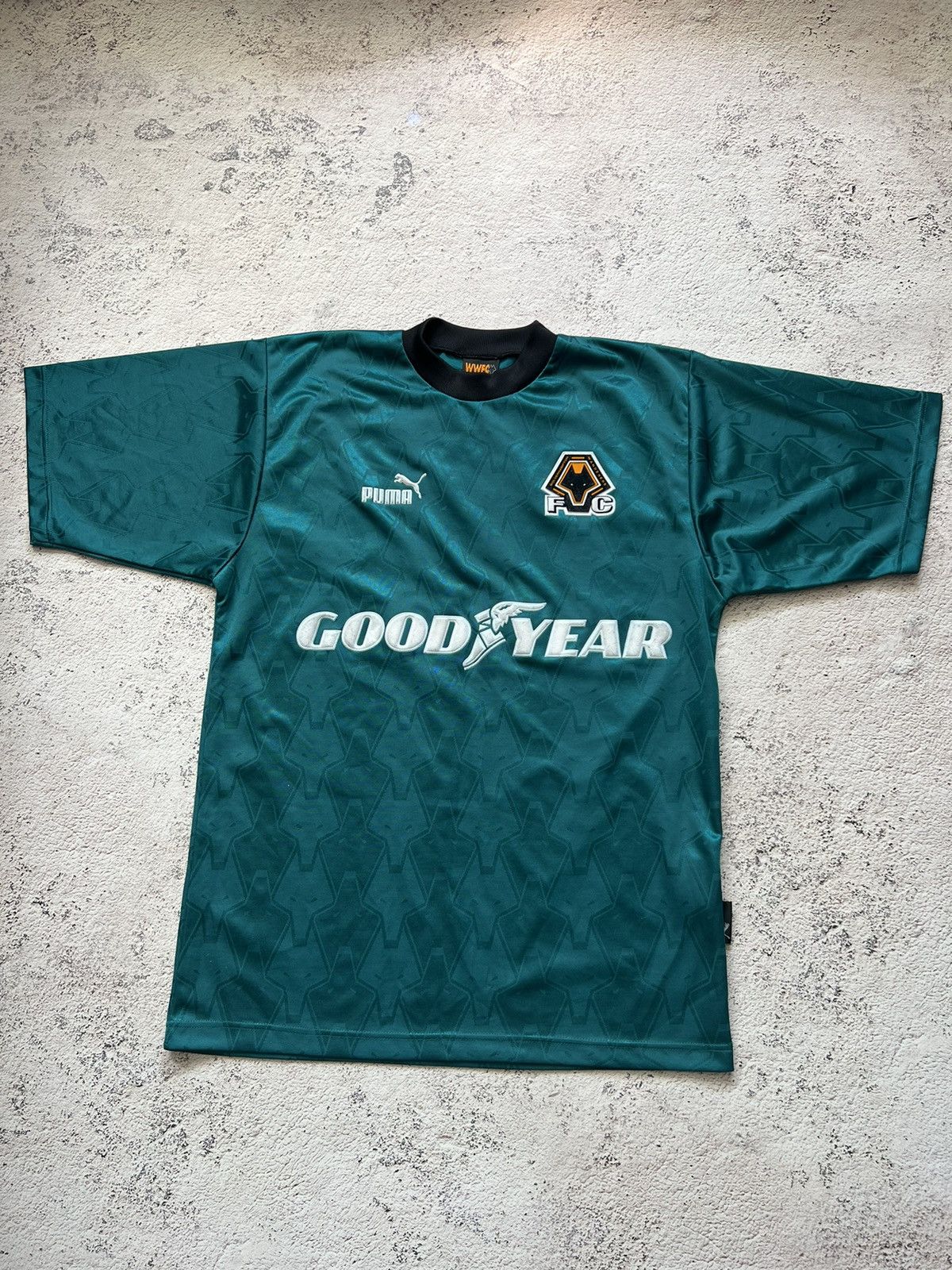 Puma × Vintage 1996-98 WOLVES WOLVERHAMPTON Puma Vintage Training Sirts Size US M / EU 48-50 / 2 - 2 Thumbnail