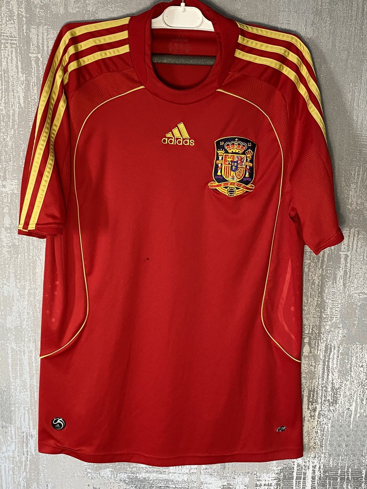 Adidas 2007 2008 Spain National Team Adidas Home Soccer Jersey Size US M / EU 48-50 / 2 - 1 Thumbnail