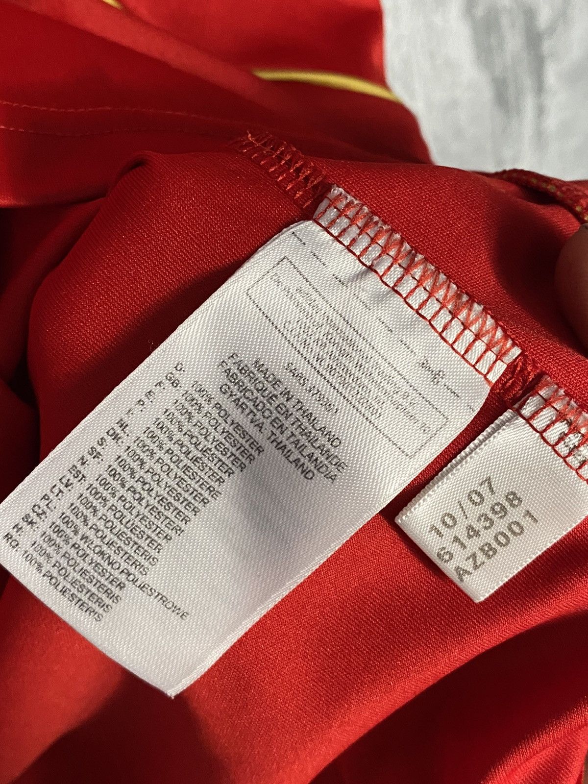 Adidas 2007 2008 Spain National Team Adidas Home Soccer Jersey Size US M / EU 48-50 / 2 - 5 Thumbnail