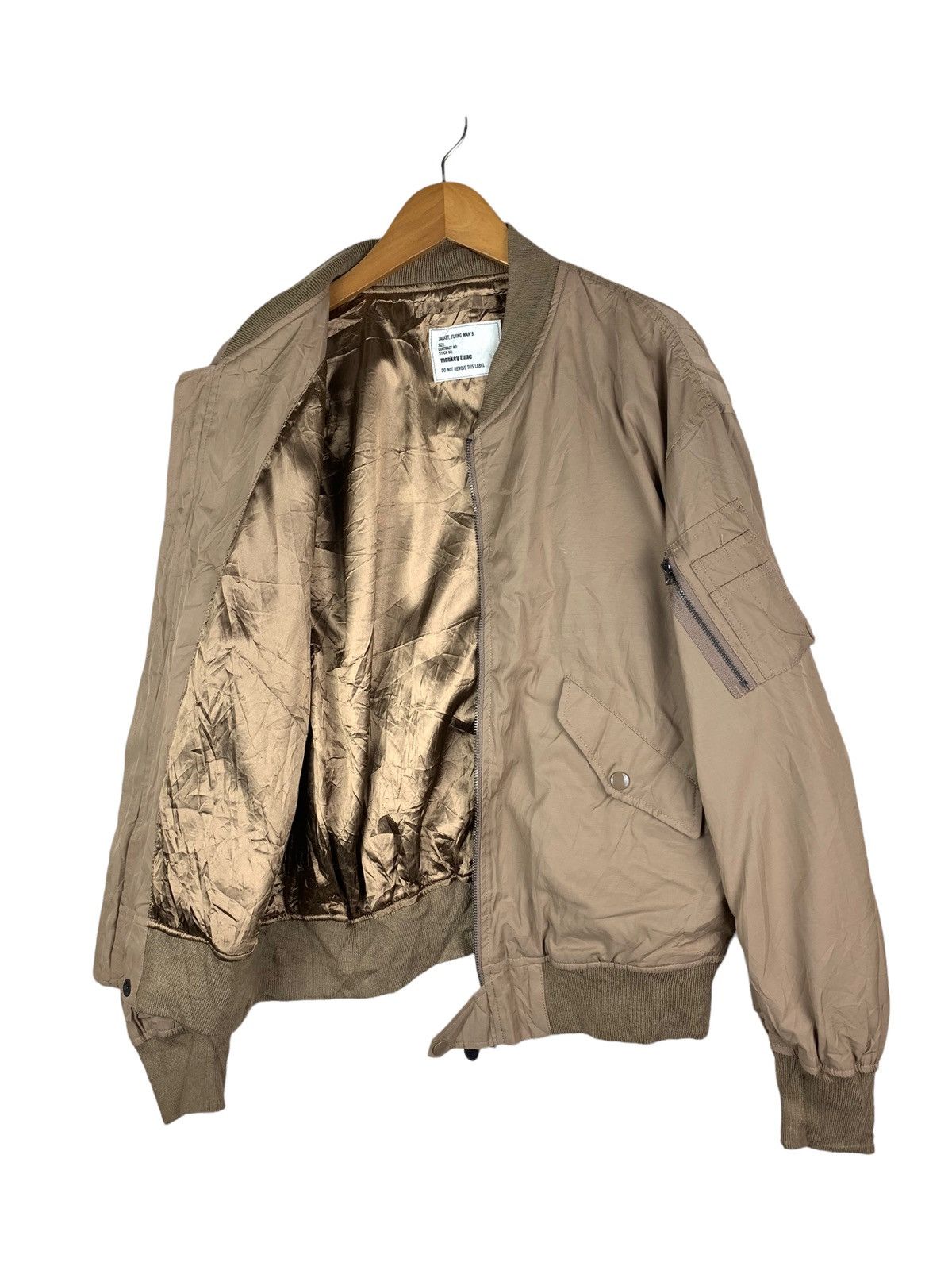 Japanese Brand × monkey time Vintage Japanese Brand Monkey Time Flight Bomber Jacket Size US S / EU 44-46 / 1 - 7 Thumbnail