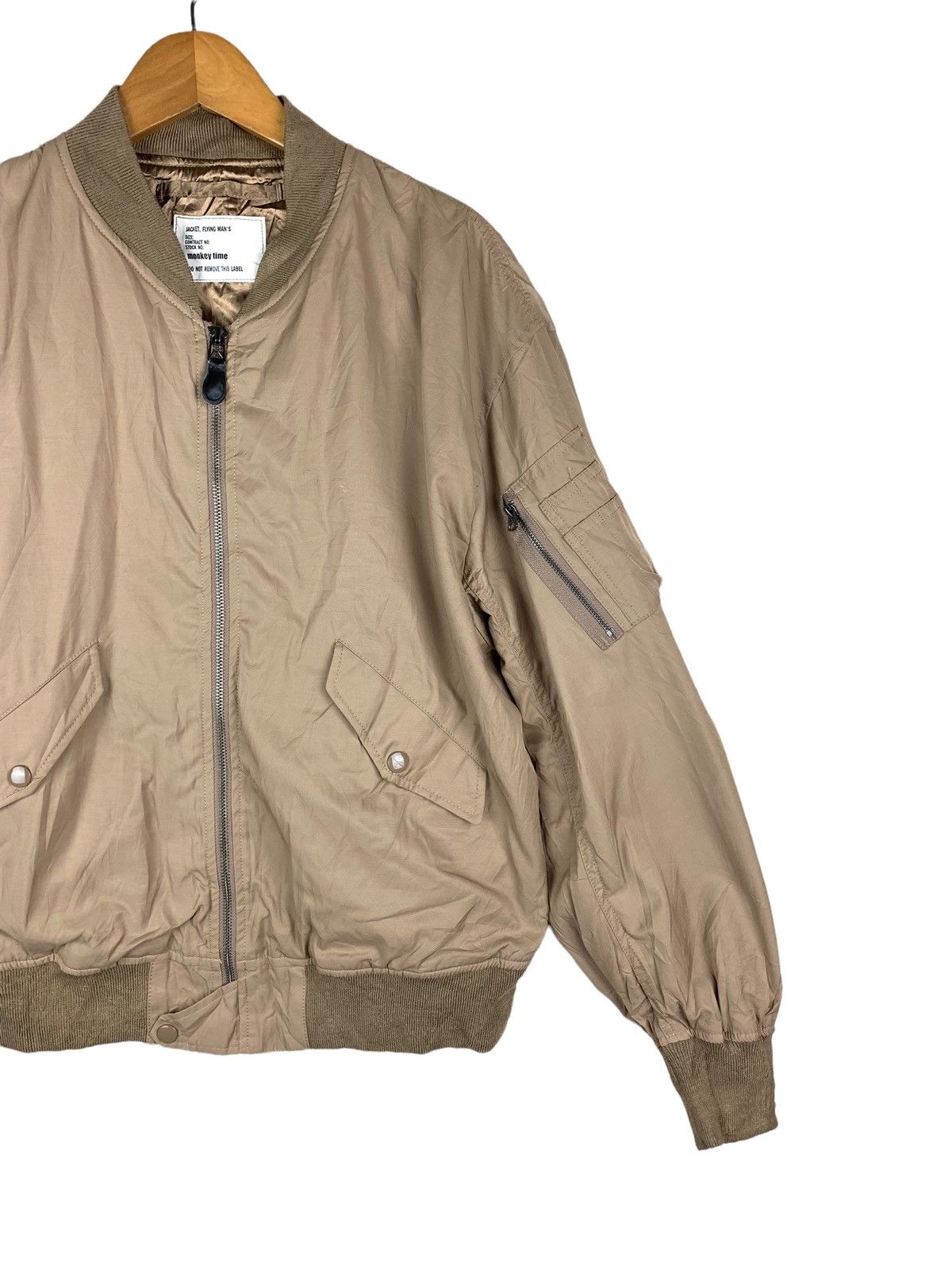 Japanese Brand × monkey time Vintage Japanese Brand Monkey Time Flight Bomber Jacket Size US S / EU 44-46 / 1 - 5 Thumbnail