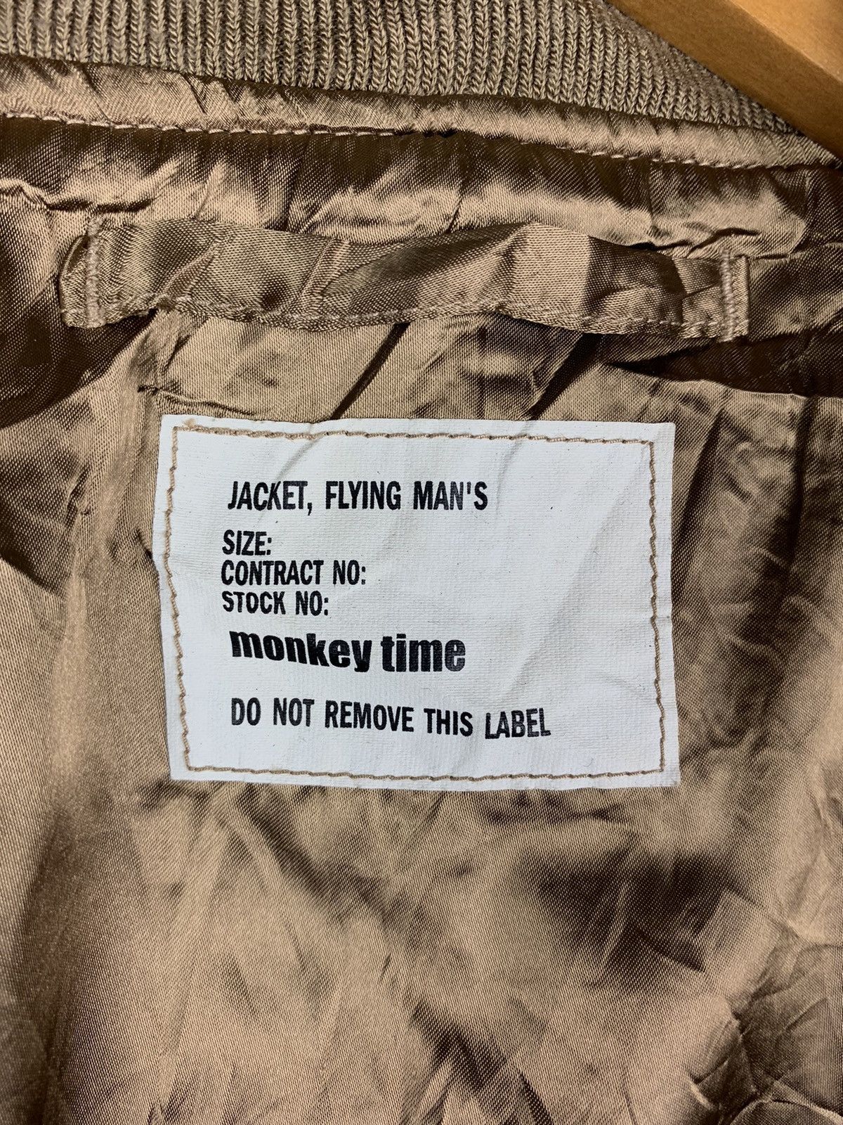 Japanese Brand × monkey time Vintage Japanese Brand Monkey Time Flight Bomber Jacket Size US S / EU 44-46 / 1 - 15 Thumbnail
