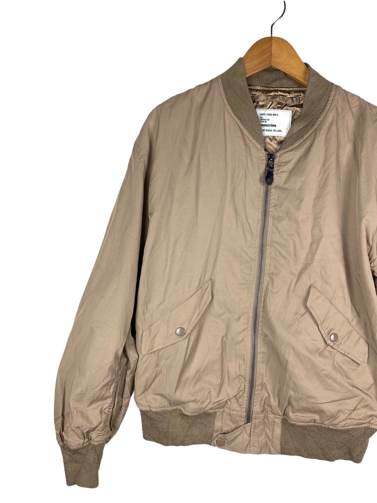 Japanese Brand × monkey time Vintage Japanese Brand Monkey Time Flight Bomber Jacket Size US S / EU 44-46 / 1 - 4 Thumbnail