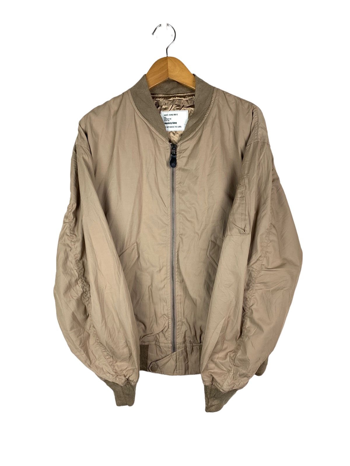 Japanese Brand × monkey time Vintage Japanese Brand Monkey Time Flight Bomber Jacket Size US S / EU 44-46 / 1 - 6 Thumbnail