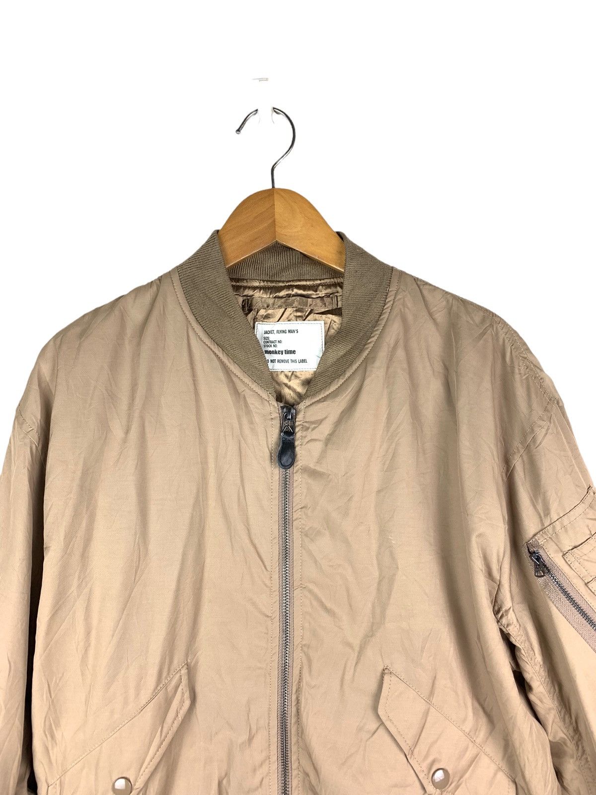 Japanese Brand × monkey time Vintage Japanese Brand Monkey Time Flight Bomber Jacket Size US S / EU 44-46 / 1 - 2 Thumbnail