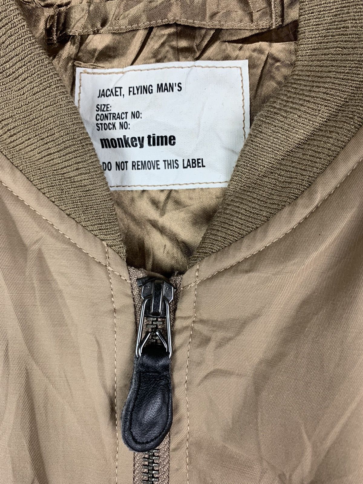 Japanese Brand × monkey time Vintage Japanese Brand Monkey Time Flight Bomber Jacket Size US S / EU 44-46 / 1 - 13 Thumbnail